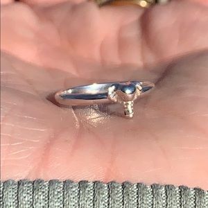 Sterling silver elephant ring